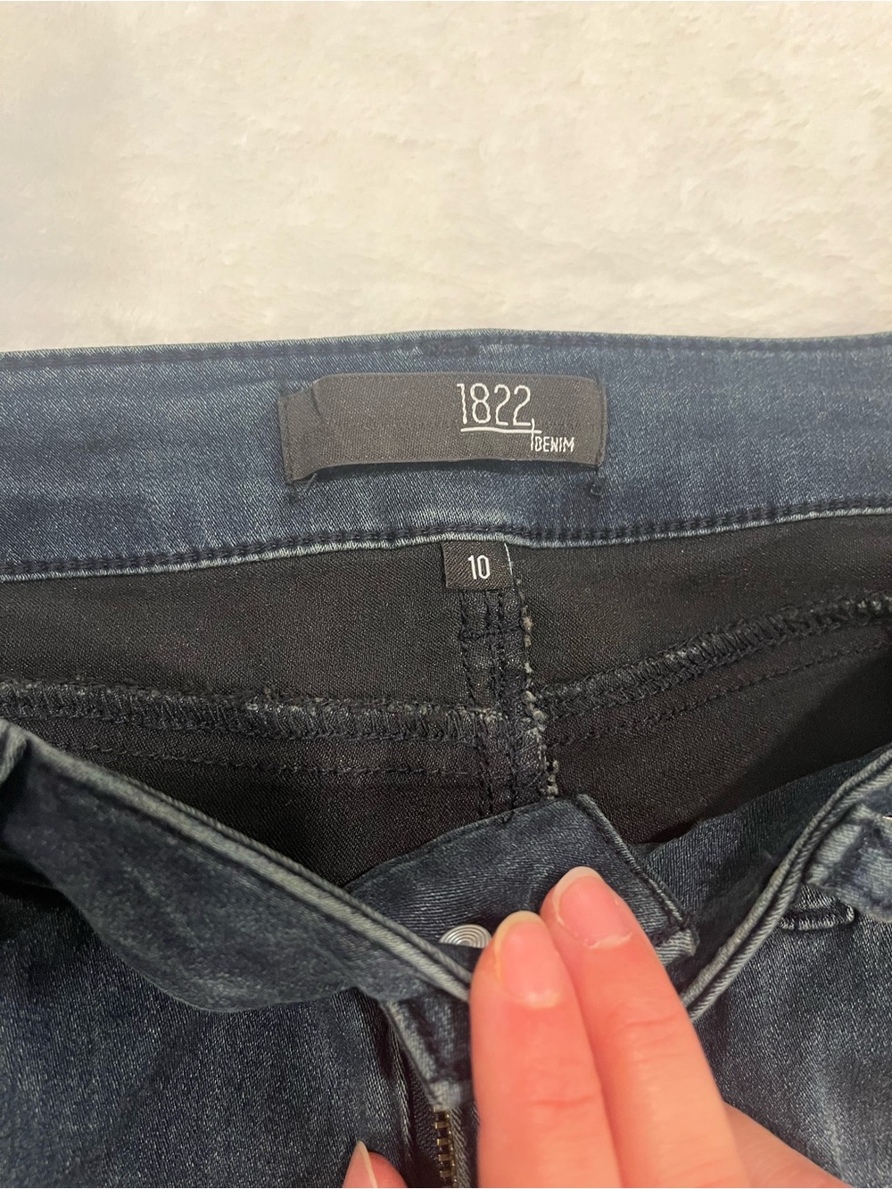 1822 Denim Dark Wash Skinny Jeans - Size 10 - Picture 6 of 11